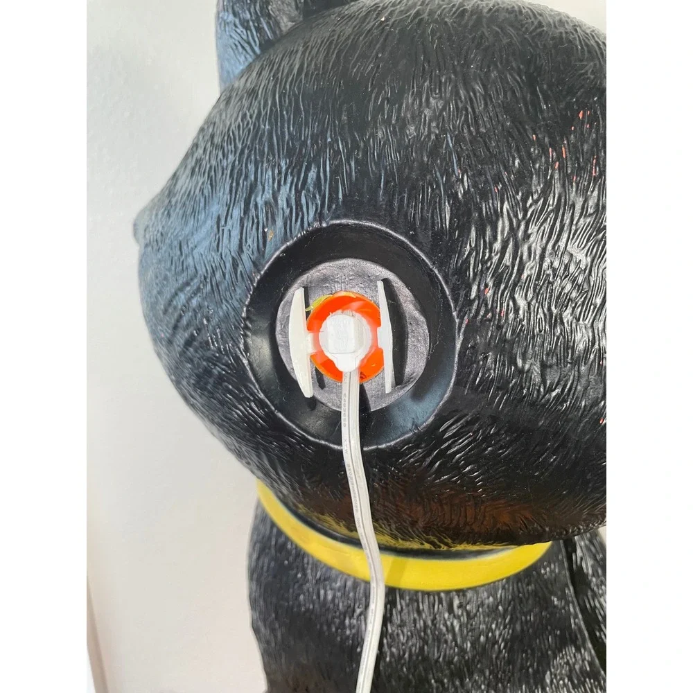 Ashland Halloween Black Cat Pumpkin Blow Mold Light Up Outdoor Decor 24 Inch